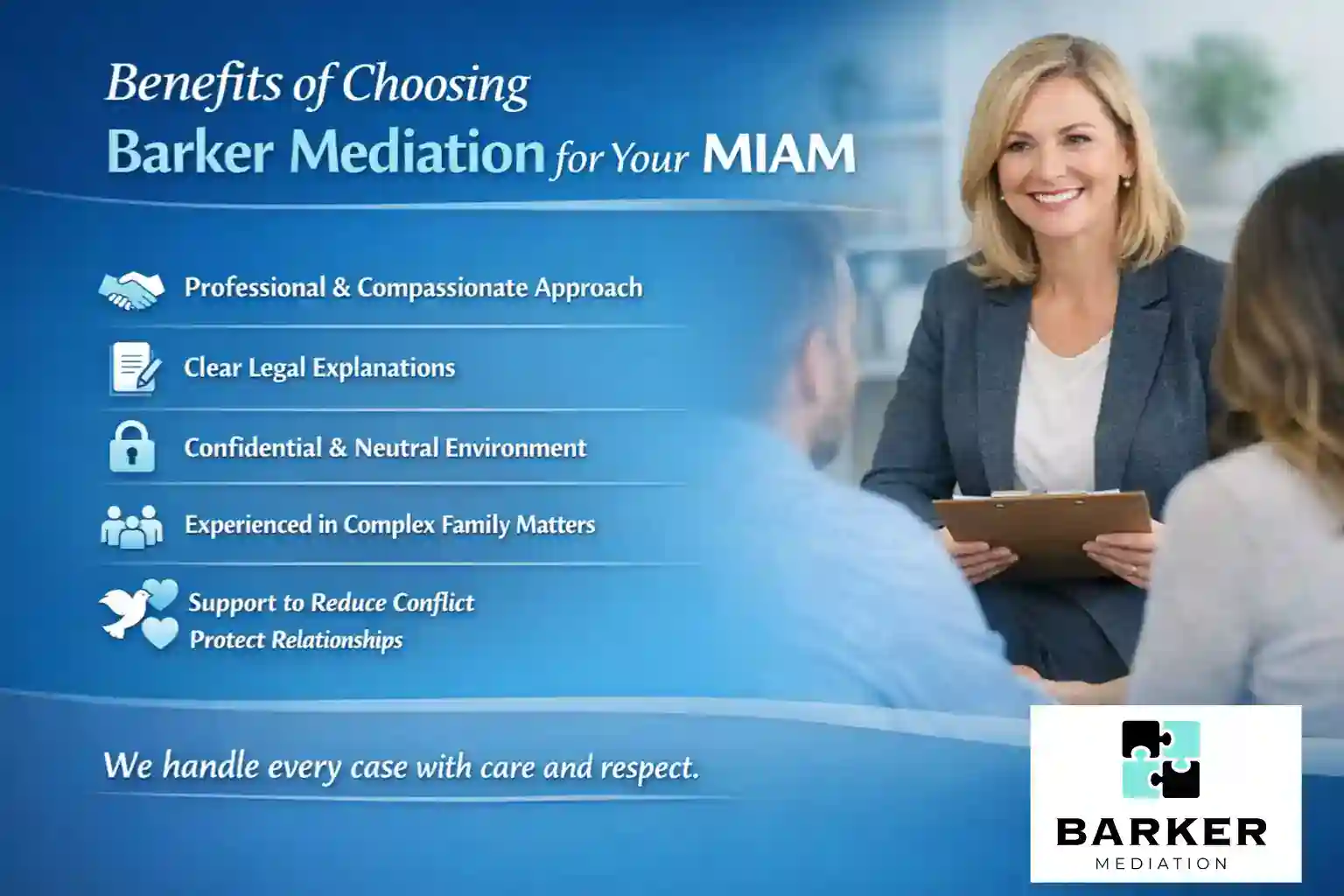 Benefits of Choosing Barker Mediation for Your MIAM England